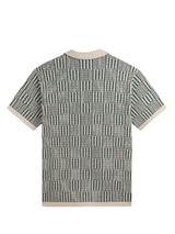 Walker Golf Things Cable Check Polo - Forest