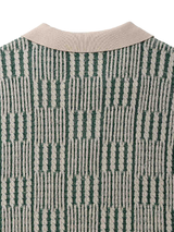 Walker Golf Things Cable Check Polo - Forest