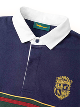 Walker Golf Things Crest Rugby Polo - Navy/Forest