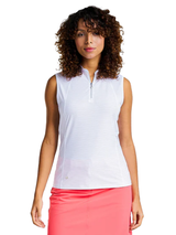 Nivo Women's Bernice Sleeveless Mock - White