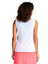 Nivo Women's Bernice Sleeveless Mock - White