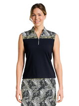 Nivo Women's Lyna Sleeveless Mock - Black