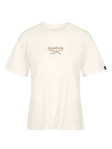 Reebok Women's ID Shimmer Flex Crew T-Shirt - Chalk