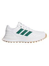 adidas Junior S2G 26 Spikeless Golf Shoes - Ftwr White/Collegiate Green