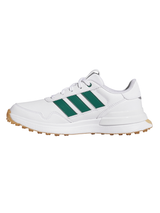 adidas Junior S2G 26 Spikeless Golf Shoes - Ftwr White/Collegiate Green