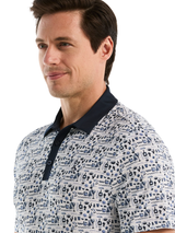 Original Penguin Spicy Margarita Print Golf Polo - Black Iris