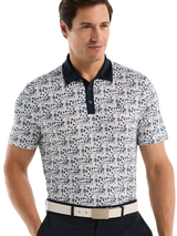 Original Penguin Spicy Margarita Print Golf Polo - Black Iris