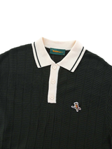 Walker Golf Things Kooka Knit Polo - Pine/Cream