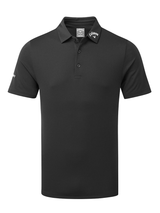 Callaway Textured Solid Tour Polo - Caviar