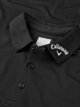Callaway Textured Solid Tour Polo - Caviar