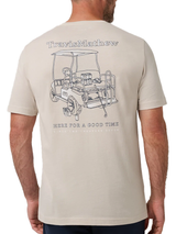 TravisMathew Golf Cart Glide T-Shirt - Italian Sand