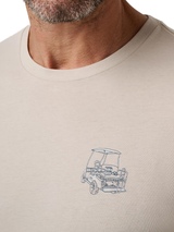 TravisMathew Golf Cart Glide T-Shirt - Italian Sand
