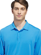 adidas Core Long Sleeve Polo Shirt - Lucid Ray Blue