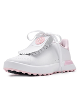G/FORE Women's G.112 Perforated Kiltie Hybrid Golf Shoes - Snow/Blush