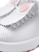 G/FORE Women's G.112 Perforated Kiltie Hybrid Golf Shoes - Snow/Blush