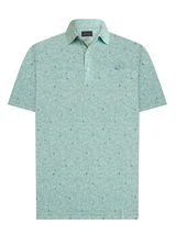 Greg Norman Shark Frenzy Print Polo - Ice Mint