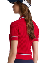 G/FORE Women's Summer Friday Textured Knit Polo - Lava