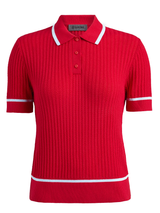 G/FORE Women's Summer Friday Textured Knit Polo - Lava