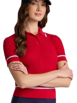 G/FORE Women's Summer Friday Textured Knit Polo - Lava