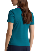 G/FORE Women's Tech Nylon Rib Polo - Marine Teal