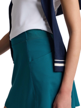G/FORE Women's 2-Tone Rib Knockout A-Line 16" Skort - Marine Teal