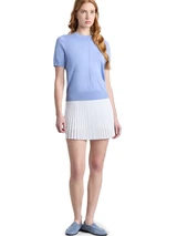 G/FORE Women's Micropleat Stretch Woven Highwaisted 15" Skort - Snow