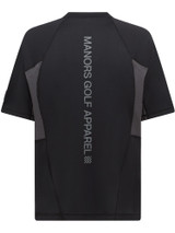Manors Golf Ranger Mock Neck Polo - Black