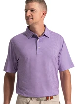 FootJoy Stellar Print Lisle Polo Shirt (Athletic Fit) - Pink/Vivid Violet/White