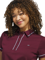 adidas Originals Women's Solid Polo - Maroon