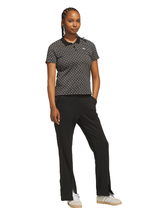 adidas Originals Womens All Over Trefoil Polo - Black/Chalk White