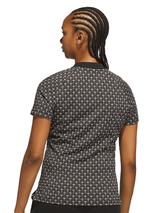 adidas Originals Womens All Over Trefoil Polo - Black/Chalk White