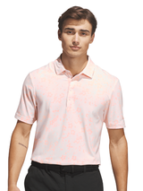 adidas Ultimate365+ Climacool Butterspun Blossom Print Polo - Distilled Pink