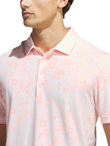 adidas Ultimate365+ Climacool Butterspun Blossom Print Polo - Distilled Pink