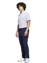 adidas Ultimate365+ Pencil Stripe Climacool Polo - White/Collegiate Navy