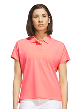 adidas Women's Ultimate365+ Butterspun Loose Polo Shirt - Frozen Turbo