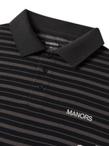 Manors Golf GOAT Pique Polo - Black