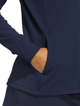 adidas Womens Performance Texture Full-Zip Jacket - Collegiate Navy