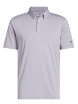 adidas Ultimate365+ Pencil Stripe Climacool Polo - Frozen Purple/Slate