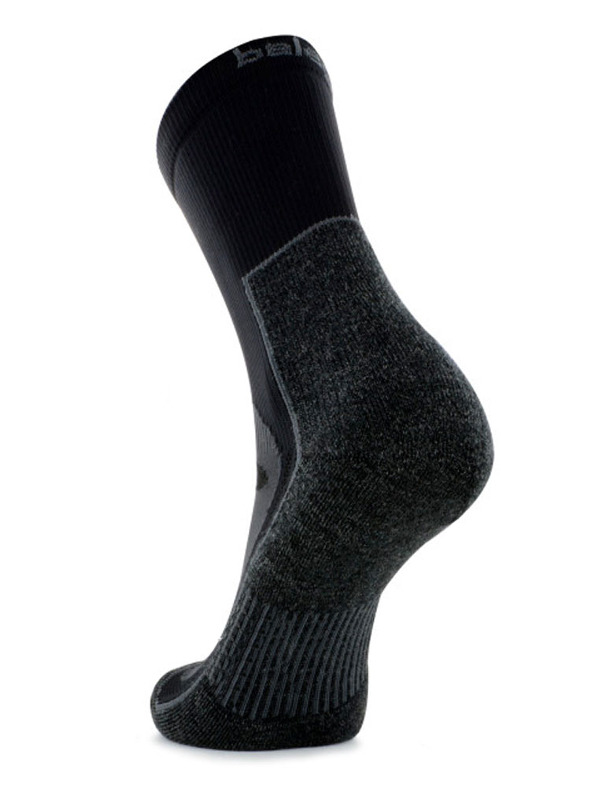 Balega Blister Resistant Crew Socks - Grey/Black | GolfBox