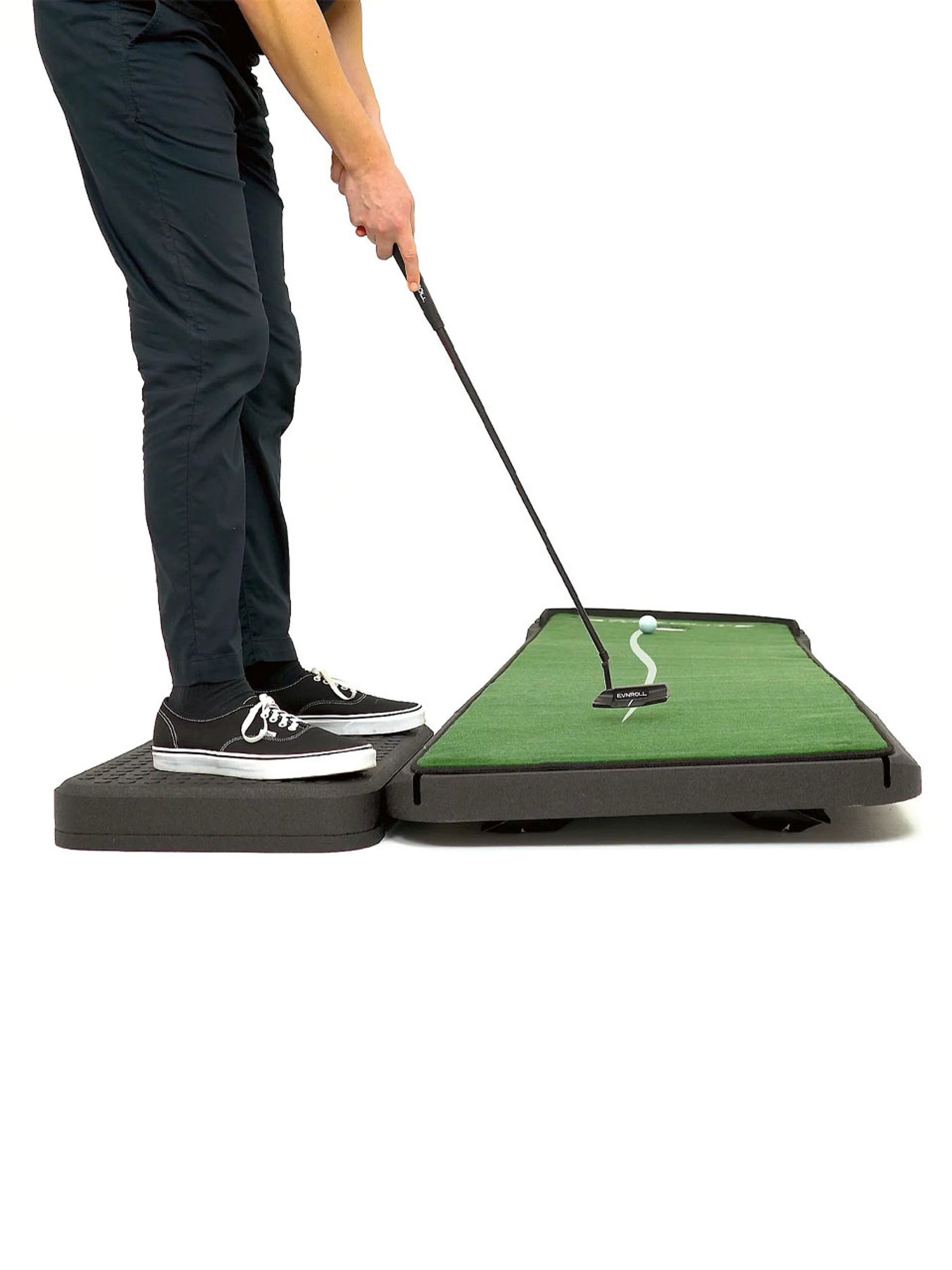 Puttout AirBreak Adjustable Putting Mat - Green