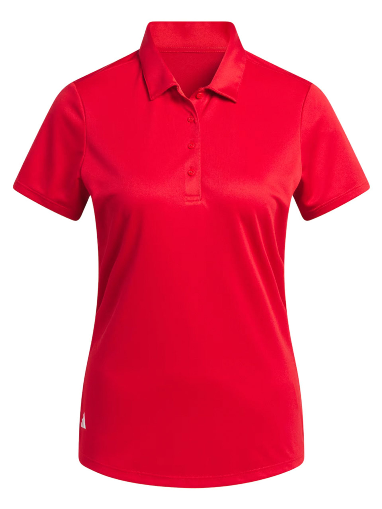 adidas Womens Solid Performance Short Sleeve Polo Shirt