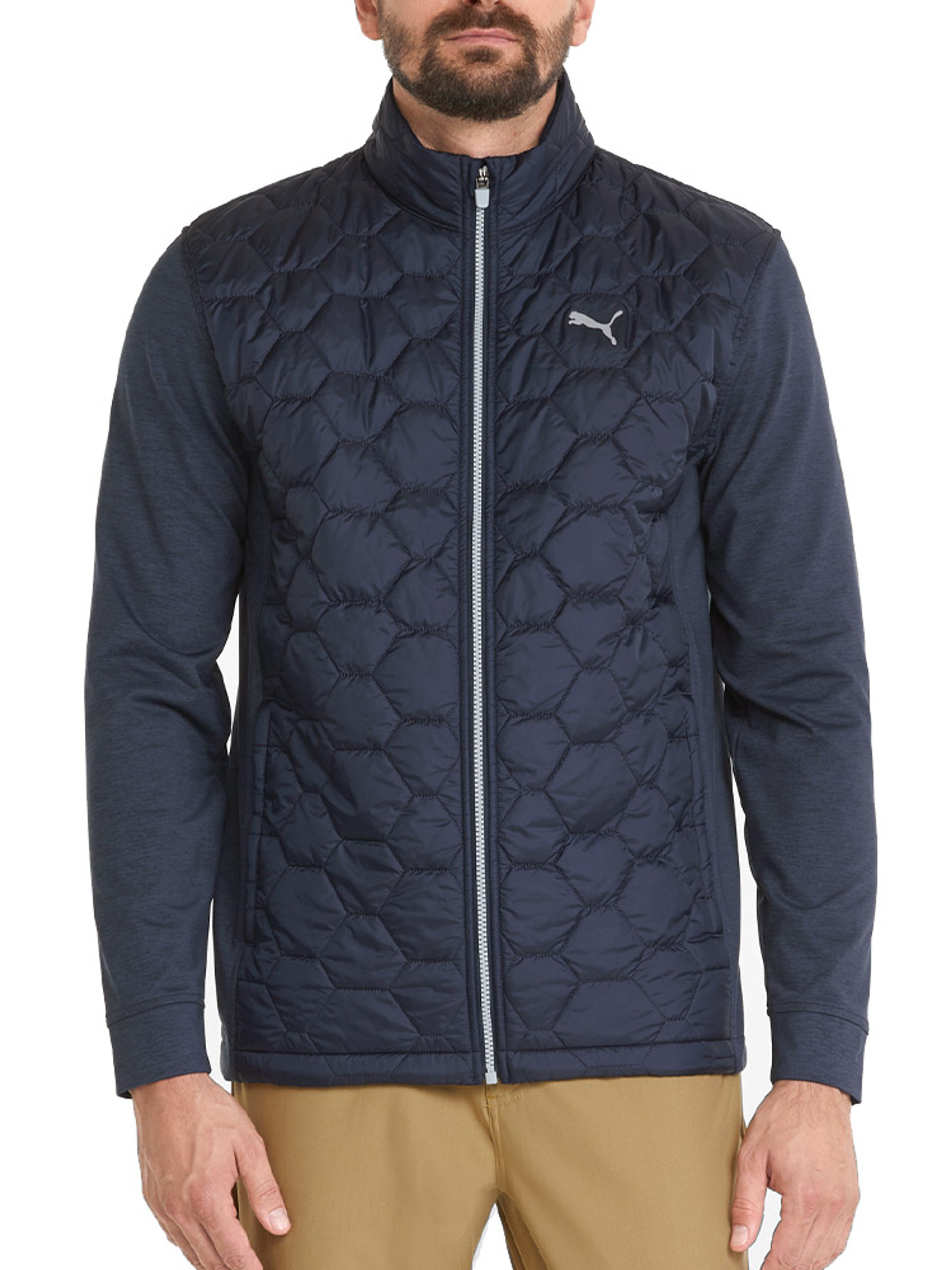 Puma Cloudspun WRMLBL Jacket - Navy Blazer | GolfBox