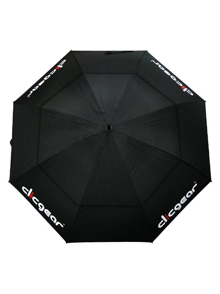 Clicgear Double Canopy 68 Inch Golf Umbrella Black GolfBox