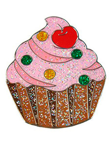 Navika Glitzy Cupcake Ball Marker
