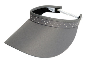 Glove It Bling Crystal Coil Visor - Grey