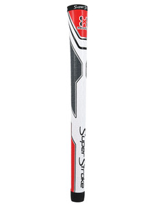 SuperStroke Traxion Round Grip Standard - White/Red/Grey