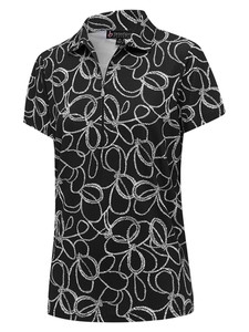 Birdee Nautical Short Sleeve Top - Black/White