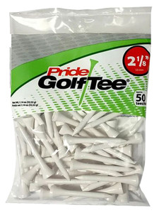 Pride Deluxe Golf Tees 2.18 - White