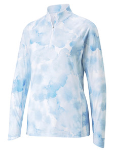 Puma Women's YouV Cloud Golf 1/4 Zip - Day Dream