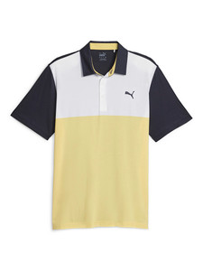 Puma CLOUDSPUN Colour Block Polo - Navy Blazer/Flaxen